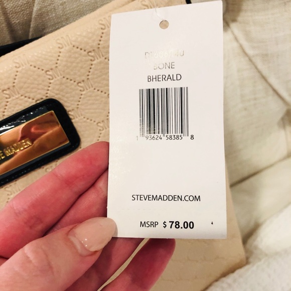 Dusty pink cross / shoulder bag. Medium size. - Picture 5 of 7